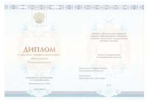 Диплом колледжа 2014 - 2019 в Братске